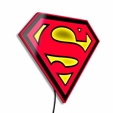 Superman Symbol Illuminated Wall Art