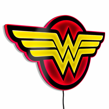 Wonder Woman Symbol Illuminated Wall Art