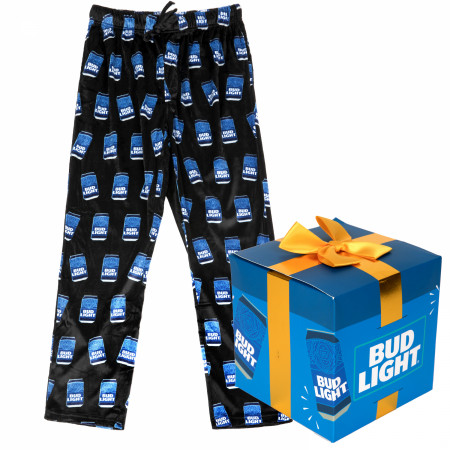 Crazy Boxers Bud Light Cans Pajama Pants Gift Box