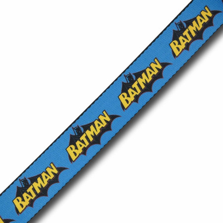 Batman Logo Blue Web Belt- 1.5" Adult