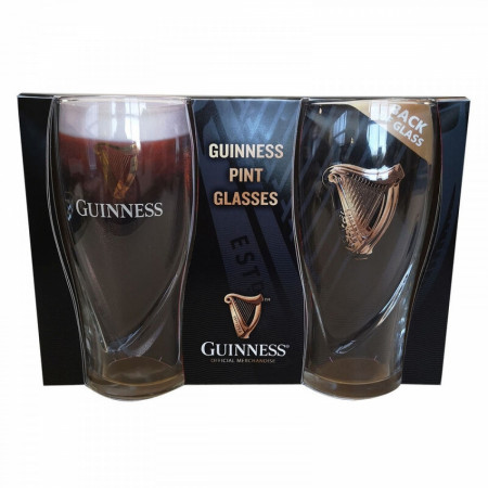 Set of 2 Guinness Harp Glass 