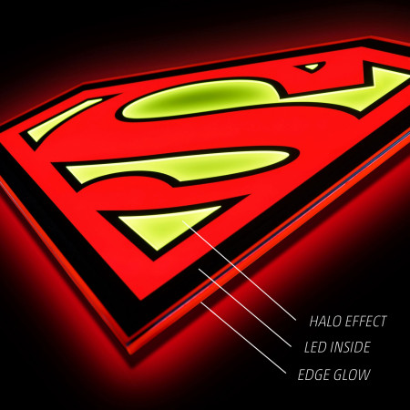 Superman Symbol Illuminated Wall Art