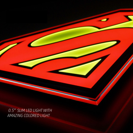 Superman Symbol Illuminated Wall Art