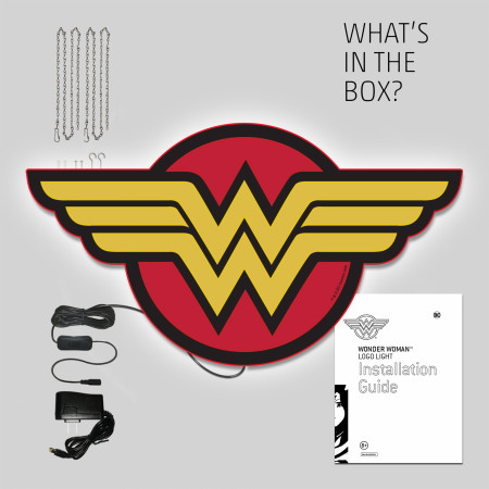 Wonder Woman Symbol Illuminated Wall Art