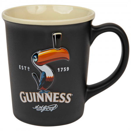 Guinness Black Embossed Toucan Mug