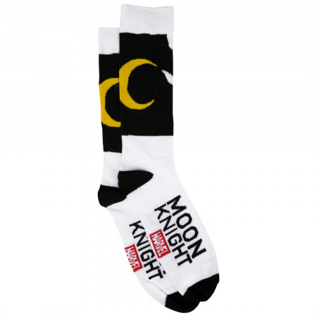 Moon Knight Costume Symbol Crew Socks