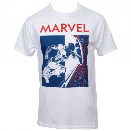 Marvel Captain America Breaking Through T-Shirt