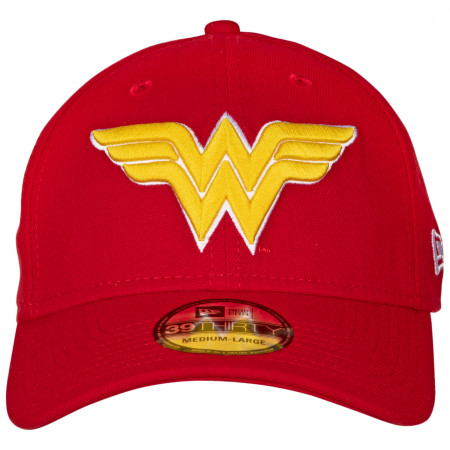 Wonder Woman Classic Symbol Color Block New Era 39Thirty Fitted Hat