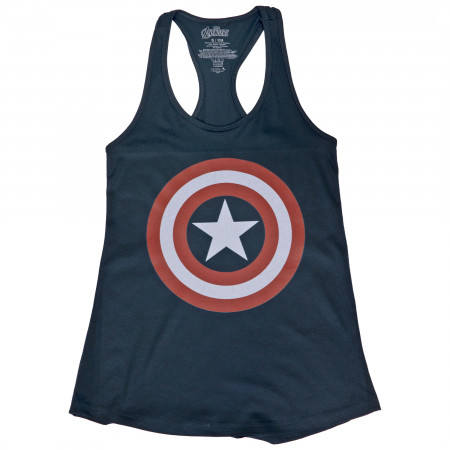 Captain America Shield Logo Women's Racerback Tank Top