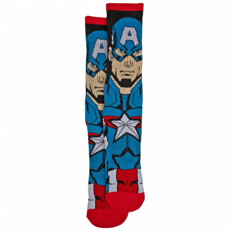 Captain America Character Athletic Socks