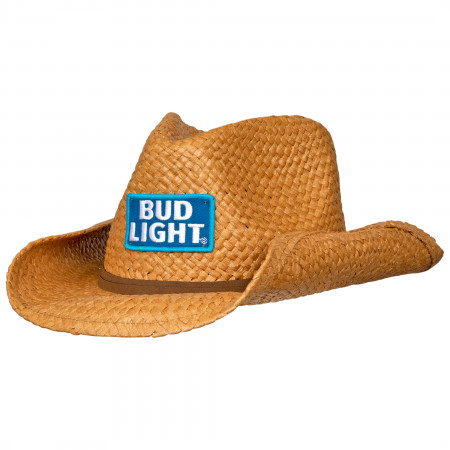 Bud Light Beer Straw Life Guard Hat Beige 