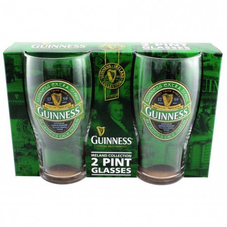Guinness Ireland Pint Glass 2 Pack