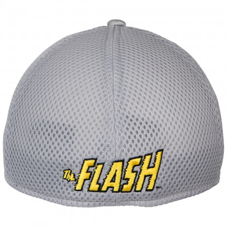 The Flash Symbol Grey Shadow Tech New Era 39Thirty Fitted Hat