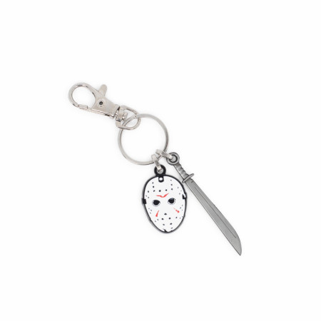 Friday The 13th Jason Voorhees Mask and Knife Keychain