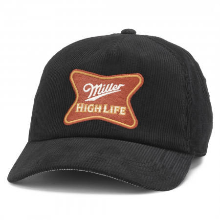 Miller High Life Logo Embroidered Roscoe Corduroy Adjustable Hat