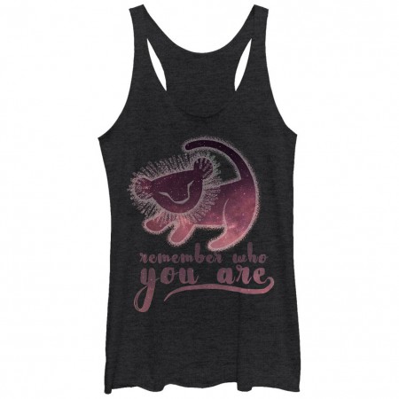 Disney Lion King Be True Black Juniors Racerback Tank Top