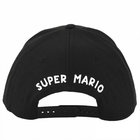 Super Mario Embroidered Symbol Pre-Curved Bill Snapback Hat