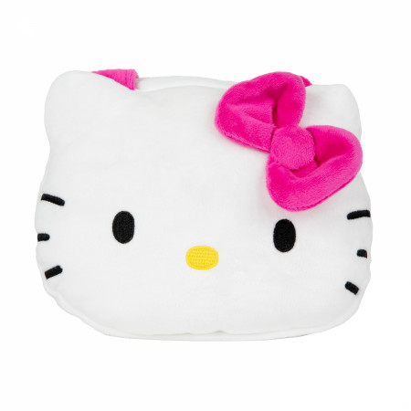 Hello Kitty Big Pink Bow 8" Plush Crossbody Bag