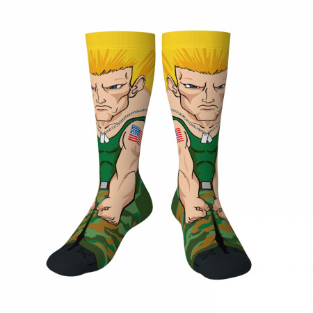 Street Fighter Guile Crossover Crew Socks