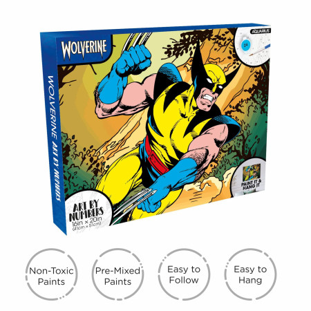 Wolverine Action Shot Art By Numbers Kit