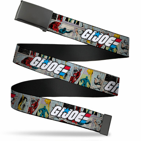 GI Joe Title Logo and Comic Scene  1.5" Web Belt