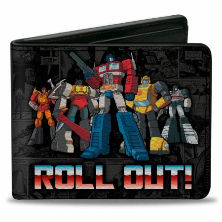 Transformers Autobots Roll Out Comic Panels Bi-Fold Wallet