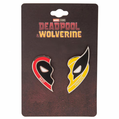 Deadpool and Wolverine BFFs Enamel Pin Set