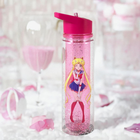 Sailor Moon Glitter Double-Walled 18oz Water Bottle