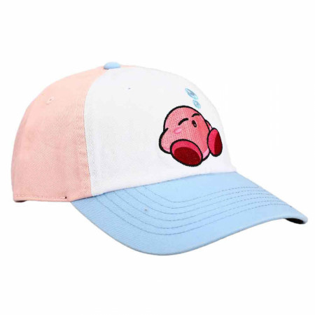 Kirby Sleeping Pastel Embroidered Adjustable Curved Bill Hat