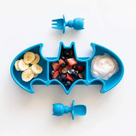 Batman Blue Silicone Grip Dish