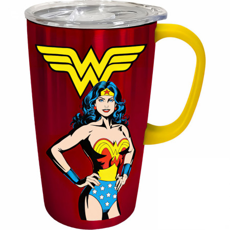 DC Comics Wonder Woman Classic 18oz Stainless Steel Travel Mug