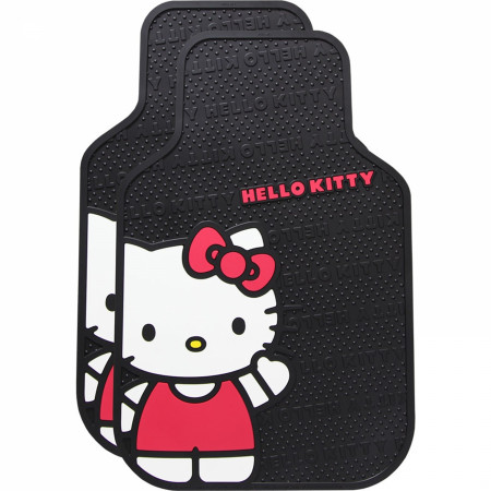 Hello Kitty Wavin' Hi 2-Pack Car Floor Mat