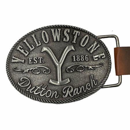 Yellowstone Dutton Ranch Y Logo Belt Buckle