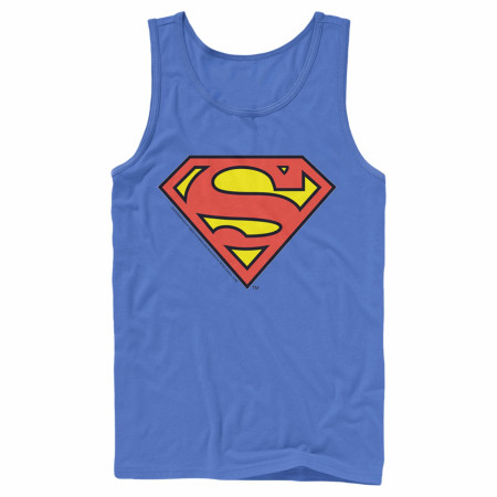 Superman Classic Logo Blue Colorway Men's Tank