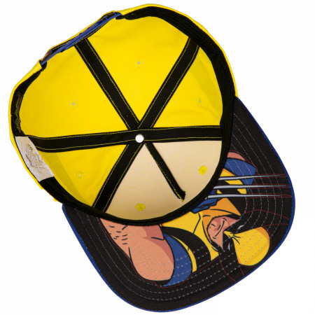 X-Men Wolverine Under Bill Art Flat Brim Hat