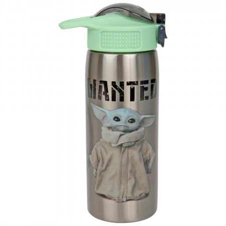 Star Wars Mandalorian Grogu Baby Yoda 22 Oz. Stainless Steel Water Bottle