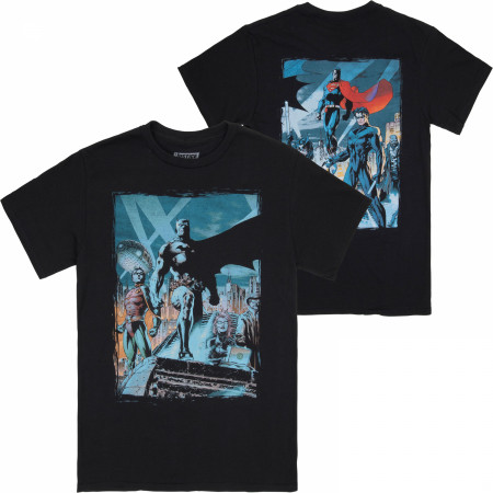 Batman Hush Comic Rooftop Meeting Image Men's T-Shirt