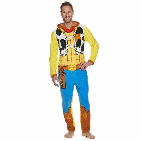 Toy Story's Woody Hooded Costume Micro Fleece Union Suit