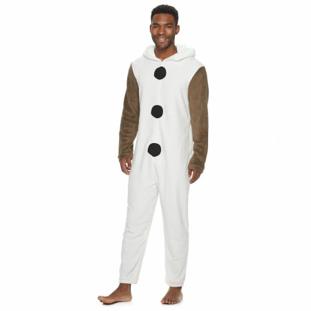 Frozen's Olaf Costume White Plush Union Suit