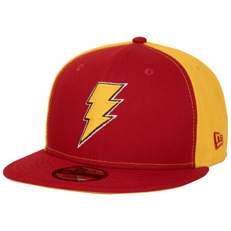 Shazam Symbol Red and Gold Colorway New Era 9Fifty Adjustable Hat