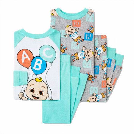 Cocomelon 4-Piece Toddler Pajama Set