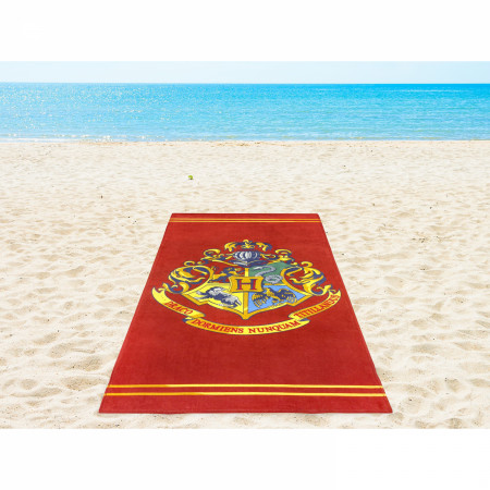 Harry Potter Hogwarts Crest Beach Towel