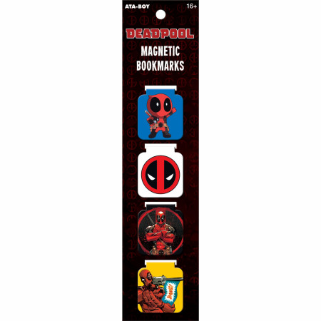 Marvel Comics Deadpool Set of 4 Magnetic Bookmarks