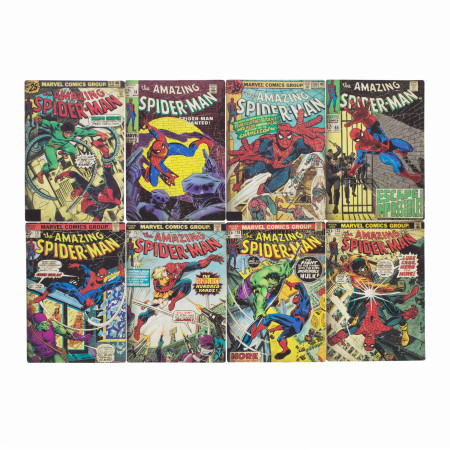 Spider-Man Classic Comic Book Covers Coaster Set