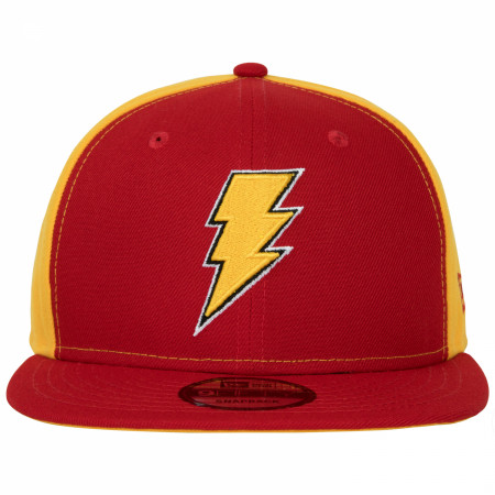 Shazam Symbol Red and Gold Colorway New Era 9Fifty Adjustable Hat