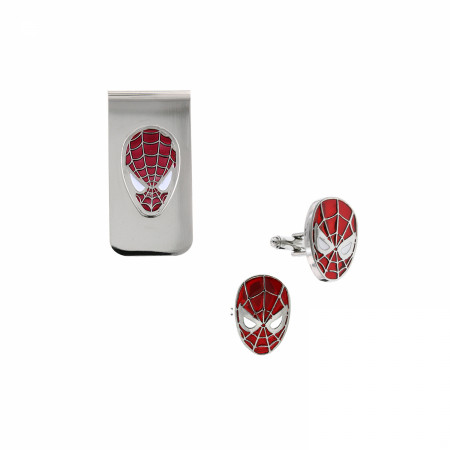 Spider-Man Cuff Links & Key Chain Boxed Set