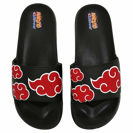 Naruto Akatsuki Cloud Logos Slides Sandals