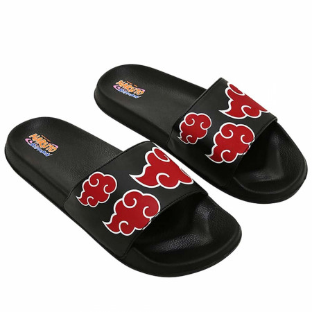 Naruto Akatsuki Cloud Logos Slides Sandals