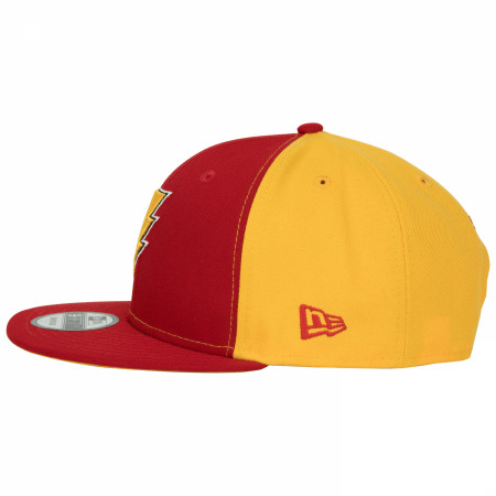 Shazam Symbol Red and Gold Colorway New Era 9Fifty Adjustable Hat