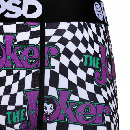 The Joker Vintage Logo Checkered PSD Boxer Briefs